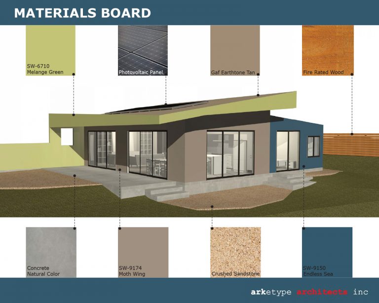materialsboard Arketype Architects
